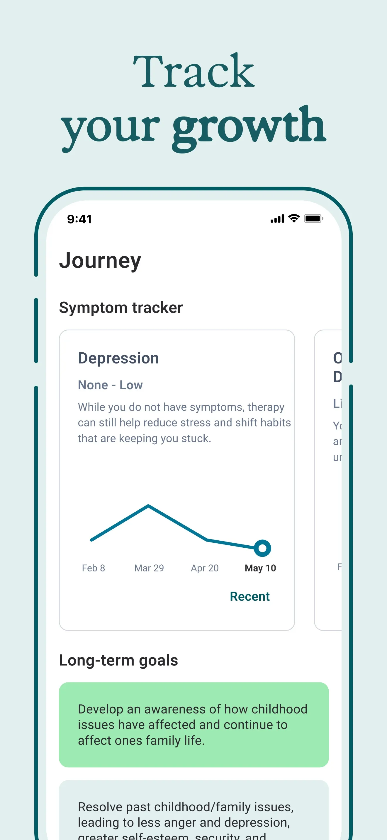 Talkspace screenshot 4: Track your growth